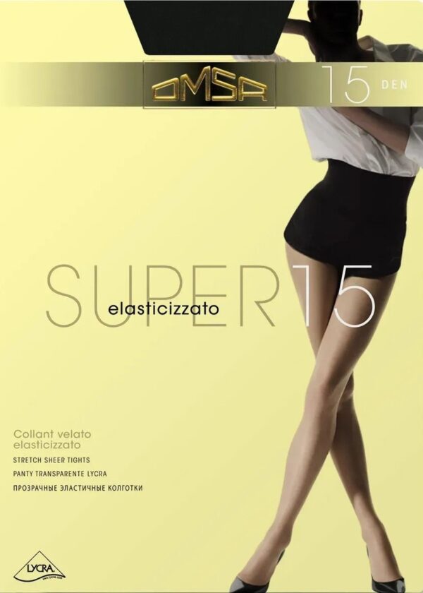 Чорапогащник с ликра Omsa Super 15