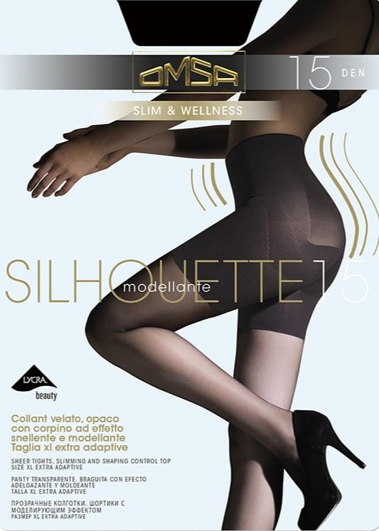 Чорапогащи със стягащ колан Omsa Silhouette 15