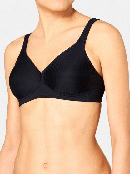 Черен сутиен с мека чашка Triumph Cotton N