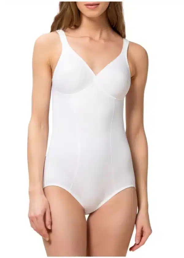 Бяло стягащо боди памук Triumph Modern Soft Cotton BS