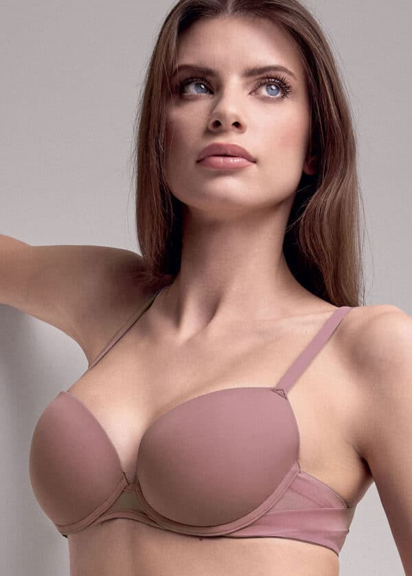 Повдигащ сутиен Lormar Push Up Extra 1919 Terracotta