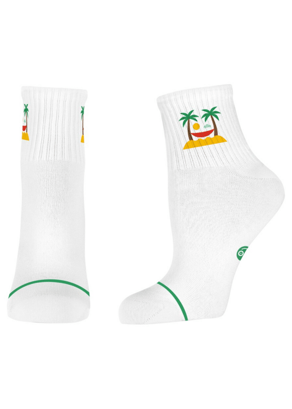 Къси памучни чорапи Happy Foottopia College Палми