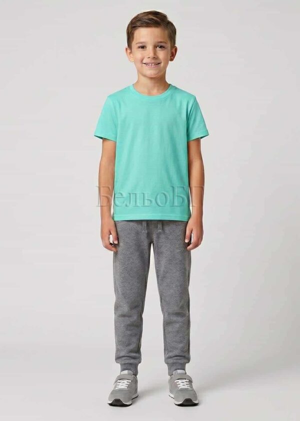 Тюркоазена детска тениска за момче Златев 211