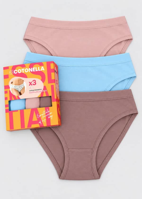 Комплект дамски памучни бикини Cotonella GD504 7P100