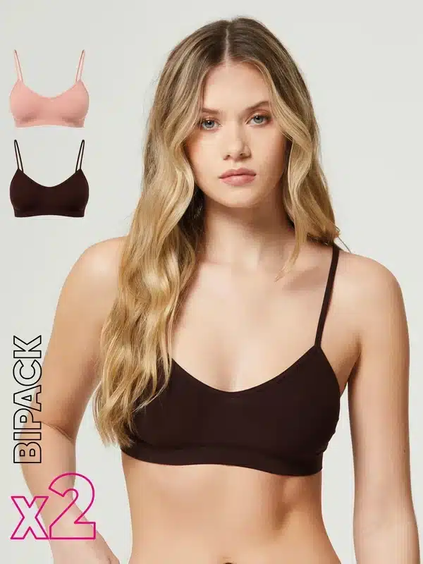 Комплект безшевни бюстиета Pompea Seamless Phard/Choco