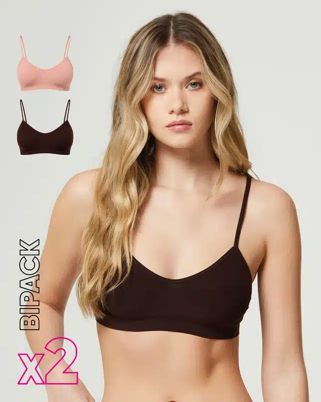 Комплект безшевни бюстиета Pompea Seamless PhardChoco (1) Комплект безшевни бюстиета Pompea Seamless Phard/Choco