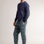 Мъжка пижама Infiore Uomo Checkout 4688 Blu