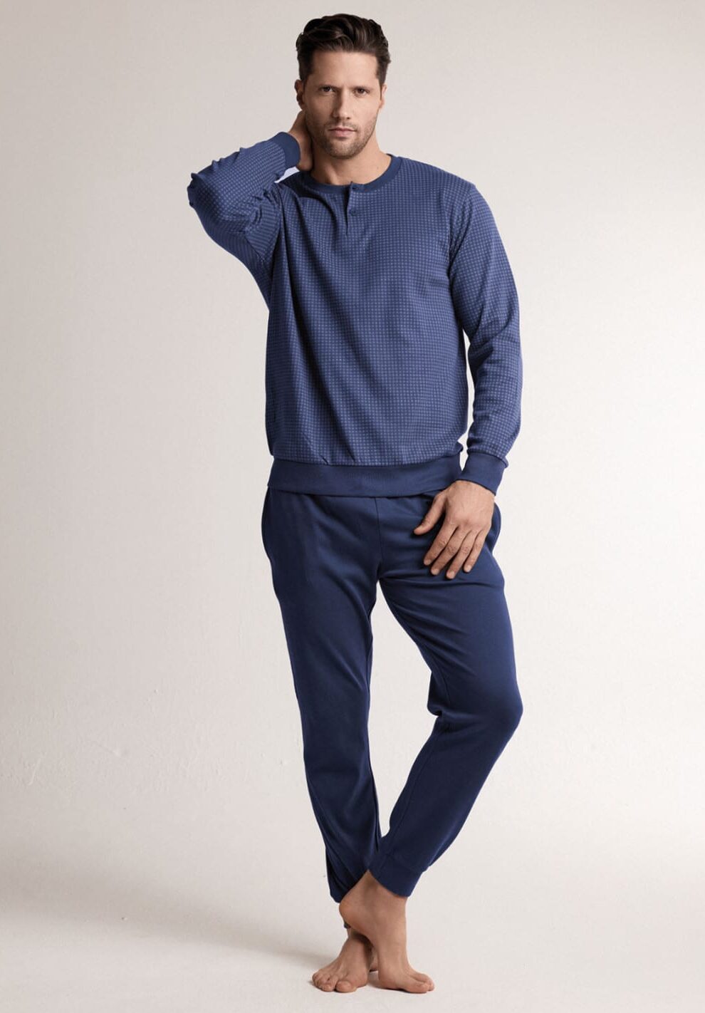 Мъжка пижама Infiore Uomo Duke 4682 Blu (1) Мъжка пижама Infiore Uomo Duke 4682 Blu