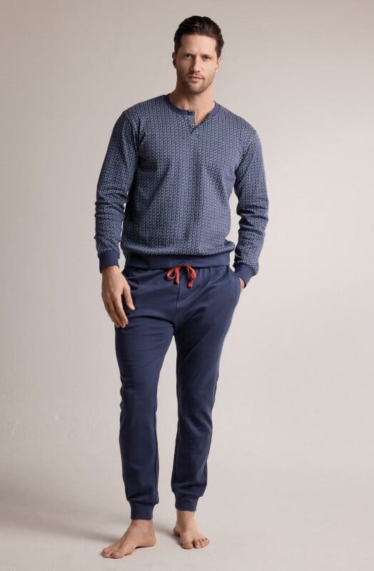 Мъжка пижама Infiore Uomo Rice 4702 Blu (1) Мъжка пижама Infiore Uomo Rice 4702 Blu