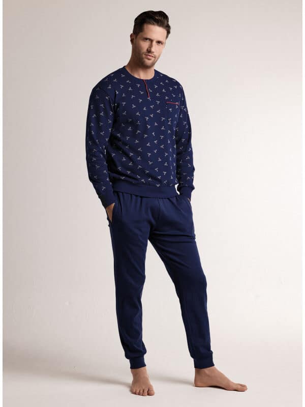 Мъжка пижама Infiore Uomo Slitta 4704 Blu