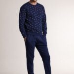 Мъжка пижама Infiore Uomo Slitta 4704 Blu