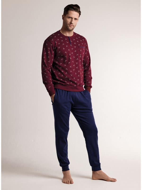 Мъжка пижама Infiore Uomo Slitta 4704 Burgundy