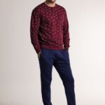 Мъжка пижама Infiore Uomo Slitta 4704 Burgundy