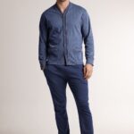 Мъжка пижама с копчета Infiore Uomo Rice 4703 Blu